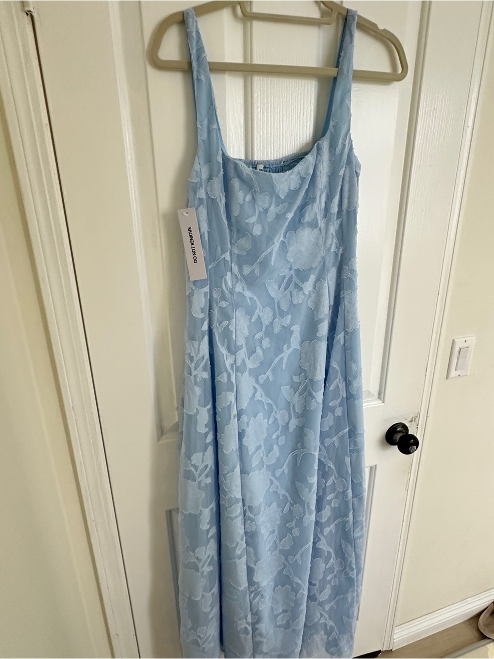 Princess Polly Pale Blue Floral Square-Neck Maxi Dress - Picture 3 of 3